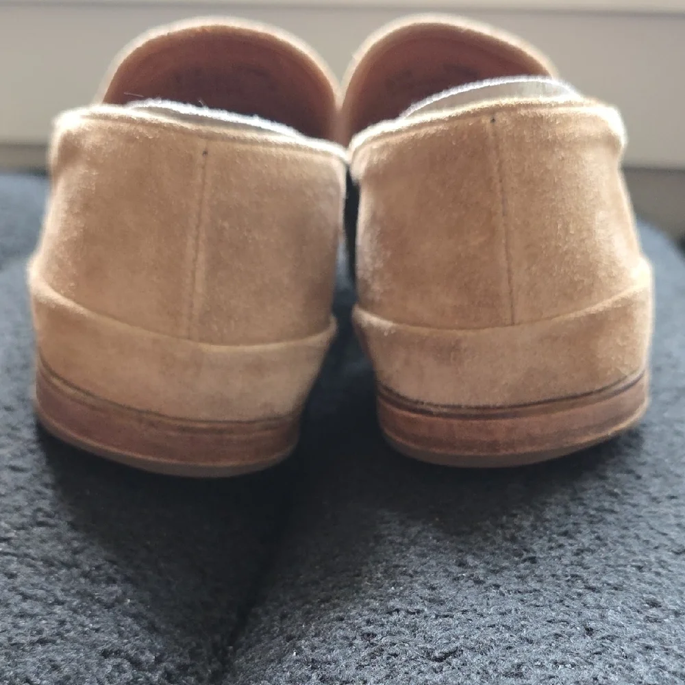 John Varvatos Men's Suede Loafers in Light Brown - Picture 5 of 6